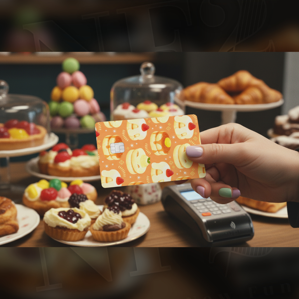 Miếng Dán Trang Trí FOOD CARD - Decal Sticker Thẻ ATM (Thẻ Chung Cư, Thẻ Xe, Debit, Credit) NF2