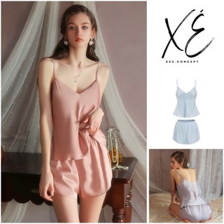 Đồ đùi ngủ lụa ( V54) - Đồ ngủ lụa cao cấp đơn giản
