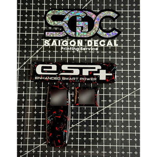 Combo Sticker Nhựa Nổi Phản Quang Logo Vuông, Remote Smartkey, ESP+ H0ND4 - Có 2 Mẫu |SGDC - 1 Combo|