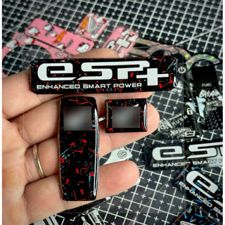 Combo Sticker Nhựa Nổi Phản Quang Logo Vuông, Remote Smartkey, ESP+ H0ND4 - Có 2 Mẫu |SGDC - 1 Combo|