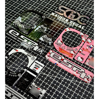 Combo Sticker Nhựa Nổi Phản Quang Dán Ổ Khoá SMARTKEY, Logo Vuông, ESP+ H0ND4 - Có 4 Mẫu |SGDC - 1 Combo|