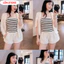 Set Len Quây Sọc ôm Kèm Khoác Cadigan Thun Trơn Lém.Store
