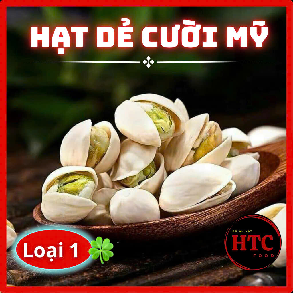 Hạt dẻ cười rang muối Mỹ hàng loại 1 giòn thơm bổ dưỡng, hạt dinh dưỡng cao cấp, 100g/500g, HTC Food