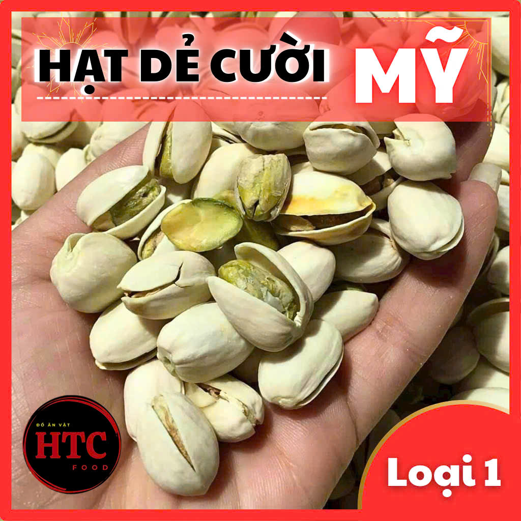 Hạt dẻ cười rang muối Mỹ hàng loại 1 giòn thơm bổ dưỡng, hạt dinh dưỡng cao cấp, 100g/500g, HTC Food