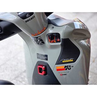 Combo Sticker Nhựa Nổi Phản Quang Dán Ổ Khoá SMARTKEY, Logo Vuông, Remote Smartkey Ho-n-da - 8 Mẫu Lửa |SGDC - 1 Combo|