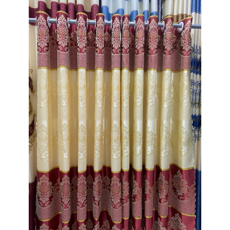 TRỌN BỘ RÈM CỬA BUỒNG GẤM THỔ CẨM( CHƯA CÓ THANH TREO & ĐÃ CÓ THANH TREO ) RÈM CỬA VIỆT HÀN