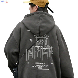 Áo Khoác Hoodie mặc ấm Form Boxy Họa Tiết Bến Thành có Túi To, Áo chống nắng Nhiều Màu - k1