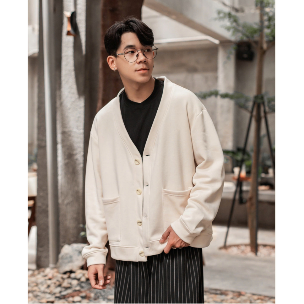 Áo khoác nỉ Cardigan R nỉ ngoại mềm mịn, áo khoác thời trang nam nữ siêu xinh - unisex K1