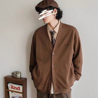Áo khoác cadigan chất nỉ dày dặn dành cho nam nữ 4 màu đen, xanh ,be ,nâu trẻ trung unisex K1