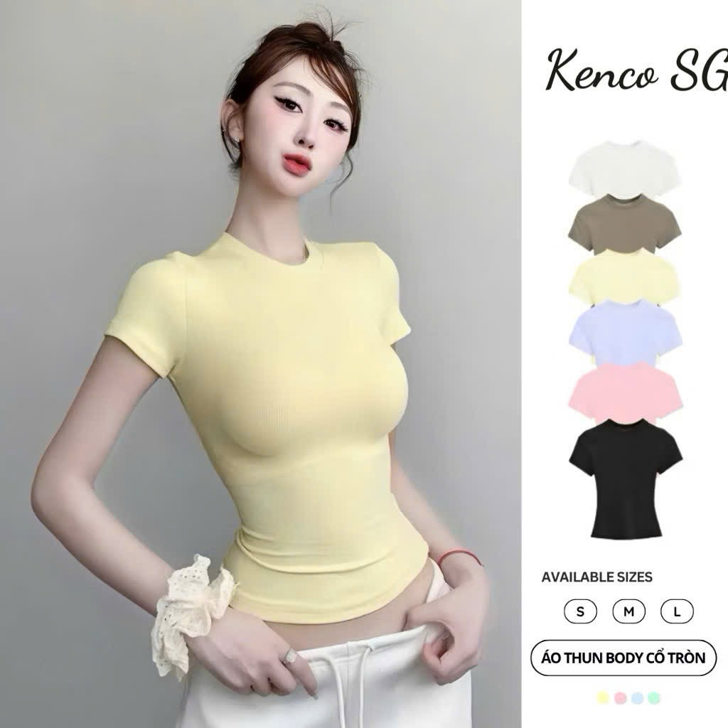[THẮT EO] Áo Thun Ôm Body Cotton Mịn Co Giãn- KENCO clothing Sài Gòn MA208