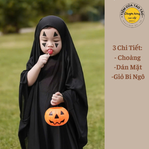 Sẵn Ship - Hỏa Tốc -Halloween - Vô Diện kèm dán mắt và bờm tóc chiều cao từ 60cm- 140cm bé trai bé gái cover hàn Quốc