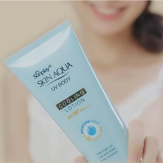 Kem Chống Nắng Dưỡng Thể Mát Lạnh Sunplay Skin Aqua UV Body Cooling Lotion SPF 50+ PA++++ 150g