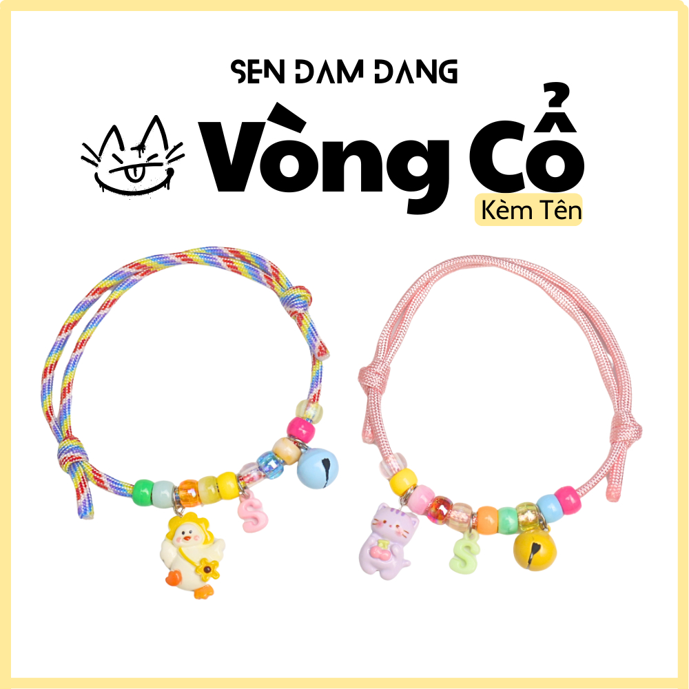 Vòng Dây Dù Kèm Chữ Cho Cún Mèo