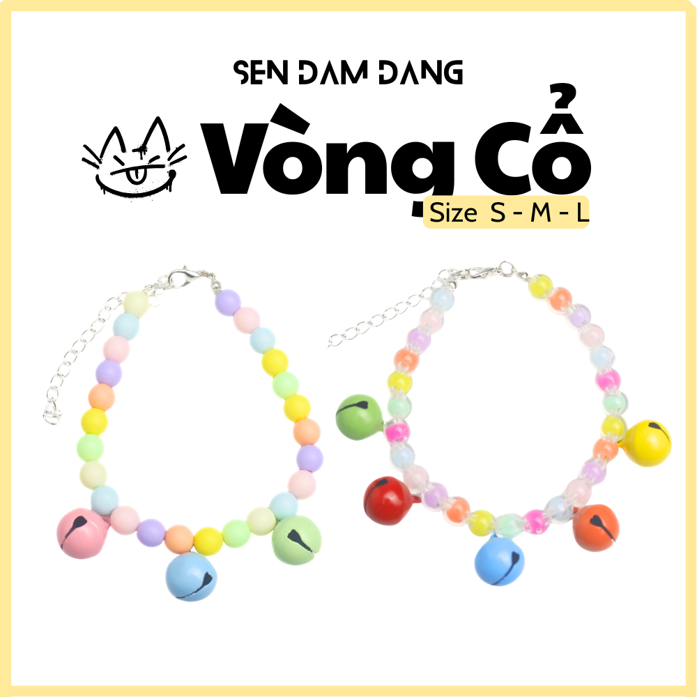 Vòng Cổ Dây Trơn Nhiều Chuông Cho Mèo