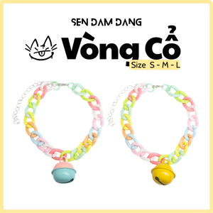 Vòng Cổ Dây Xích Pastel Cho Mèo