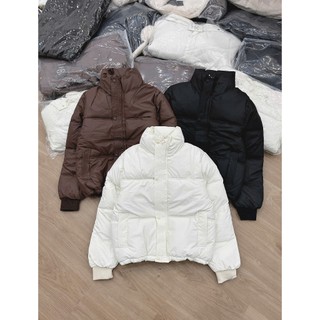 Áo Phao Nữ Croptop Dáng Ngắn Mùa Đông Basic 247store