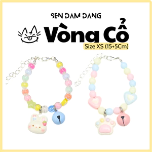 Size XS - Vòng Cổ Pastel Cho Mèo Con - Chiều Dài 15cm+5cm Dây Nối