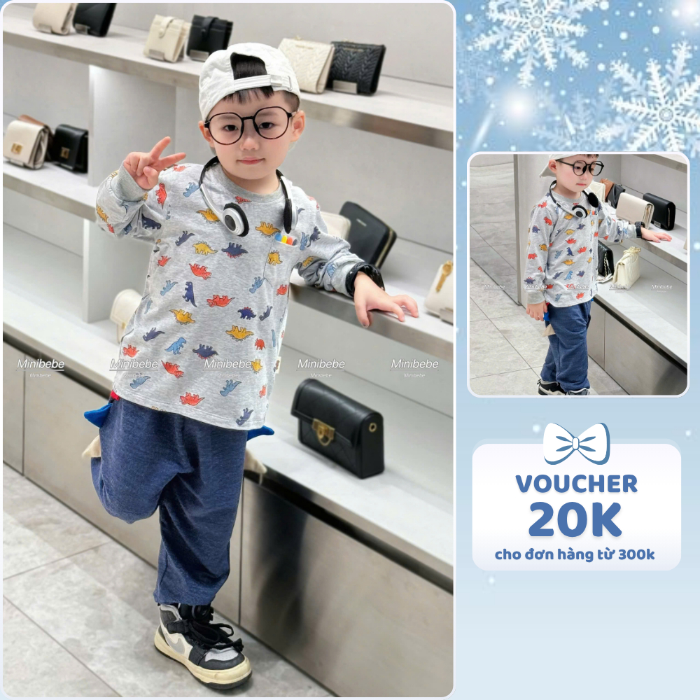[À ƠI SHOP] Q16- bộ dài nhiều khủng long tí hon- a210.363