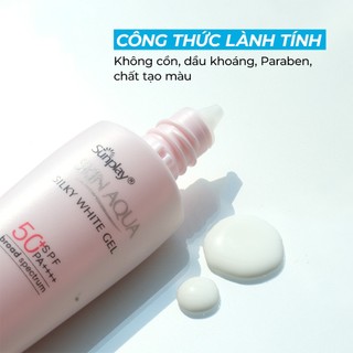 Gel Chống Nắng Dưỡng Ẩm, Sáng Da Sunplay Skin Aqua Silky White (30g, 70g)