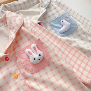 Pijama cho bé gái túi ngực đính họa tiết nổi sz 8-30kg, đồ ngủ cho bé gái hoạ tiết siêu xinh 2025
