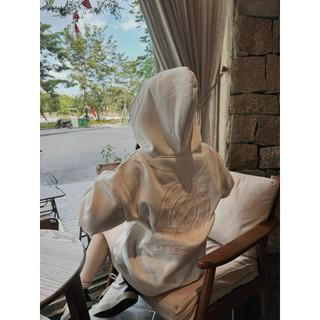 Áo Hoodie Khoác Nỉ Bông Thêu Hoạ Tiết Dày Dặn Mũ Bản To Form Dáng Rộng Dấu Quần , Áo Khoác Nỉ Bông Thời Trang Nam Nữ