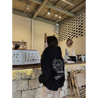 Áo Hoodie Khoác Nỉ Bông Thêu Hoạ Tiết Dày Dặn Mũ Bản To Form Dáng Rộng Dấu Quần , Áo Khoác Nỉ Bông Thời Trang Nam Nữ