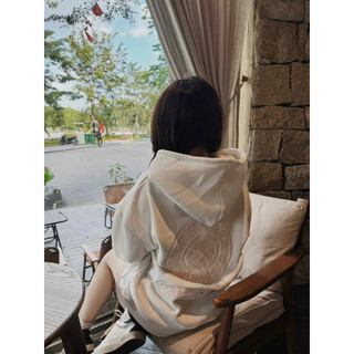 Áo Hoodie Khoác Nỉ Bông Thêu Hoạ Tiết Dày Dặn Mũ Bản To Form Dáng Rộng Dấu Quần , Áo Khoác Nỉ Bông Thời Trang Nam Nữ