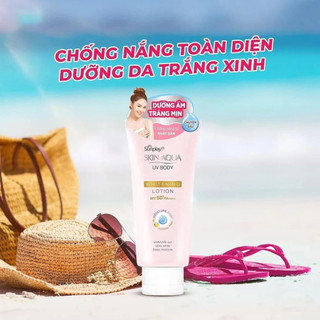 Kem Chống Nắng Dưỡng Thể Sunplay Dưỡng Sáng Mịn Da Skin Aqua UV Body SPF 50+ PA++++