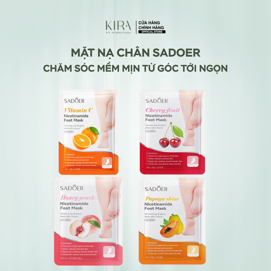 Mặt Nạ Dưỡng Da Chân Làm Trắng Dưỡng ẩm, Dưỡng Móng Cao Cấp