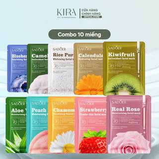 Mặt nạ hoa quả cao cấp SADOER được chiết xuất từ tinh chất thiên nhiên, giúp nuôi dưỡng làn da sáng mịn