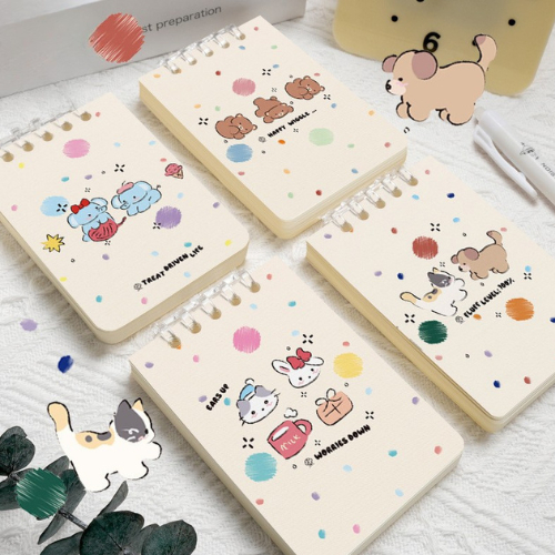 Sổ Mini A7, Sổ Mini Ghi Chú Lò Xo 160 Trang, Sổ Còng A7 Ghi Chú Mọi Nơi