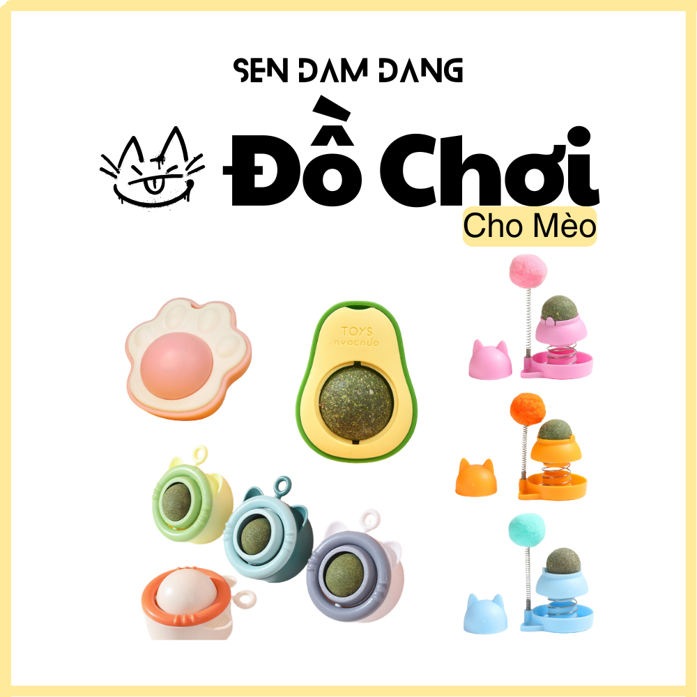 Viên Cỏ Bạc Hà Gắn Tường Giảm Stress Cho Mèo ( Bé trên 6 tháng)