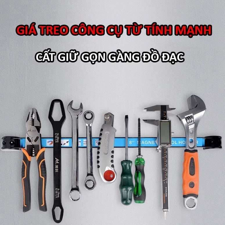 Thanh Nam Châm Chịu Lực Siêu Mạnh Gắn Tủ Kệ Treo Đồ Nghề Nhiều Kích Cỡ Có Từ Tính Vĩnh Cửu