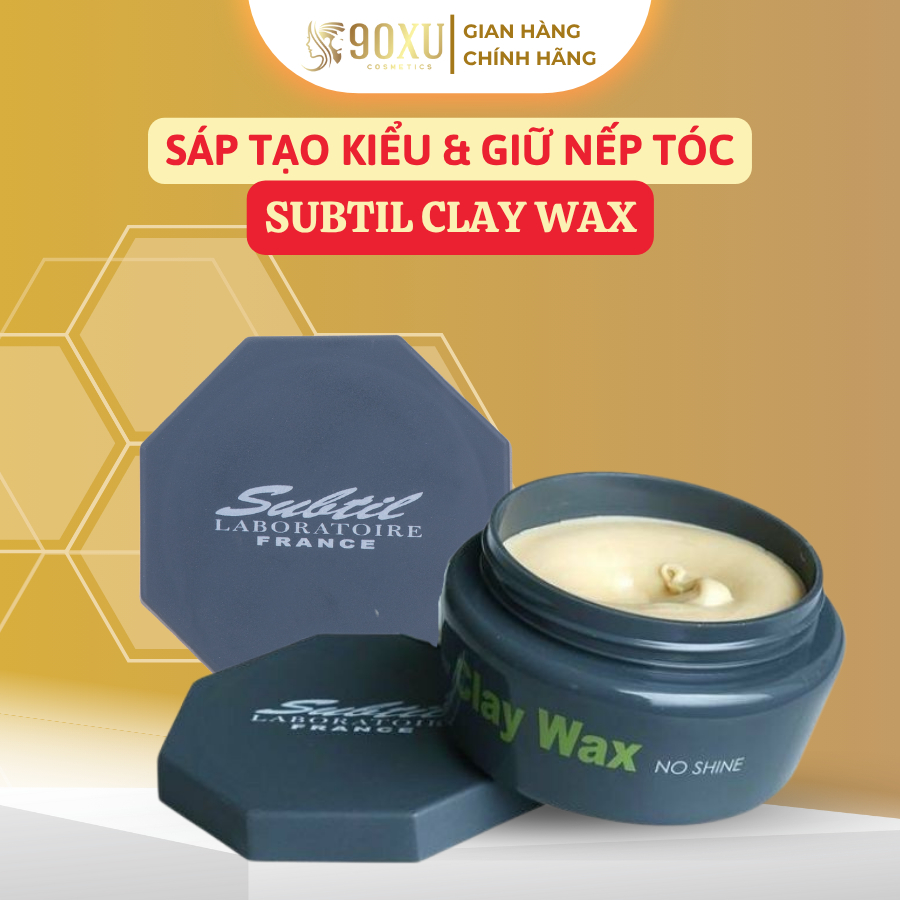 SÁP VUỐT TÓC NAM CLAY WAX SUBTIL – GIỮ NẾP ĐỈNH CAO CHO TÓC DÀY ...