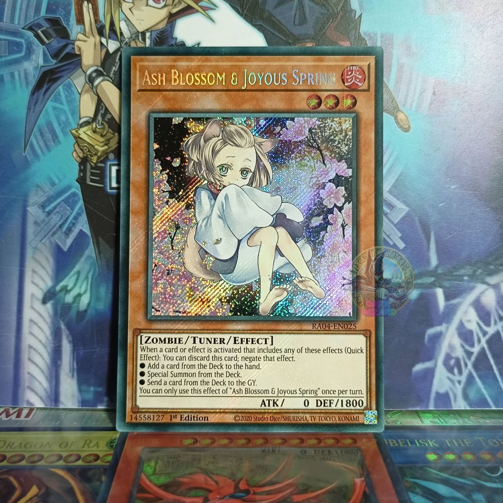 Ash Blossom & Joyous Spring (Alternate Art) – RA04-EN025 – Secret Rare ...