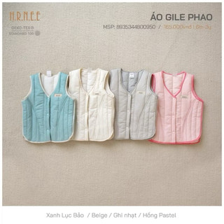 Áo gile phao hrnee cho bé 3-24m