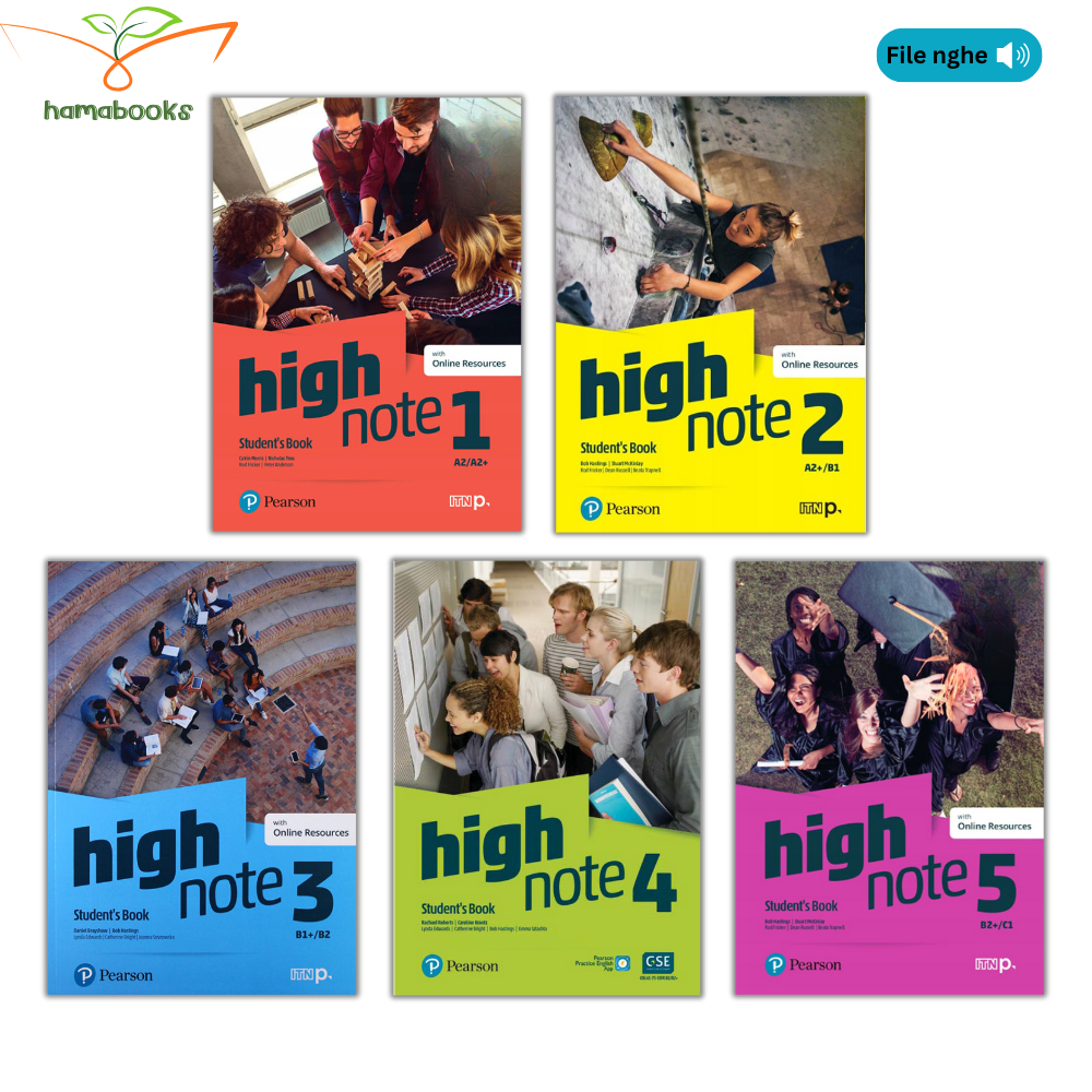 Sách - High Note 1,2,3,4,5 - Student Book + Workbook - Bản in lazer đẹp ...