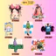 Bộ Hình In, Ủi Nhiệt Sticker Cartoon Girl 07 - CP8 PET Sticker