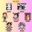 Bộ Hình In, Ủi Nhiệt Sticker Cartoon Girl 08 - CP8 PET Sticker