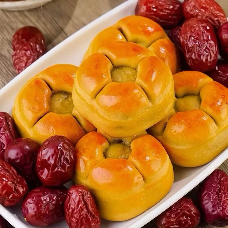Bánh nướng nhân táo đỏ óc chó không đường