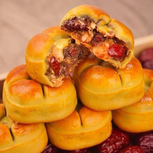 Bánh nướng nhân táo đỏ óc chó không đường