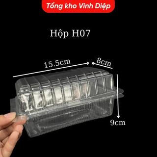 100 Hộp Nhựa Trong PET Đủ Size - Hộp Đựng Bánh/Hoa Quả/Sushi/Thực Phẩm, Dùng 1 Lần
