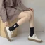 Combo 10 đôi Tất cổ cao nữ nam chữ C, chất liệu cotton co giãn thoáng khí, êm ái và ấm áp