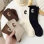 Combo 10 đôi Tất cổ cao nữ nam chữ C, chất liệu cotton co giãn thoáng khí, êm ái và ấm áp