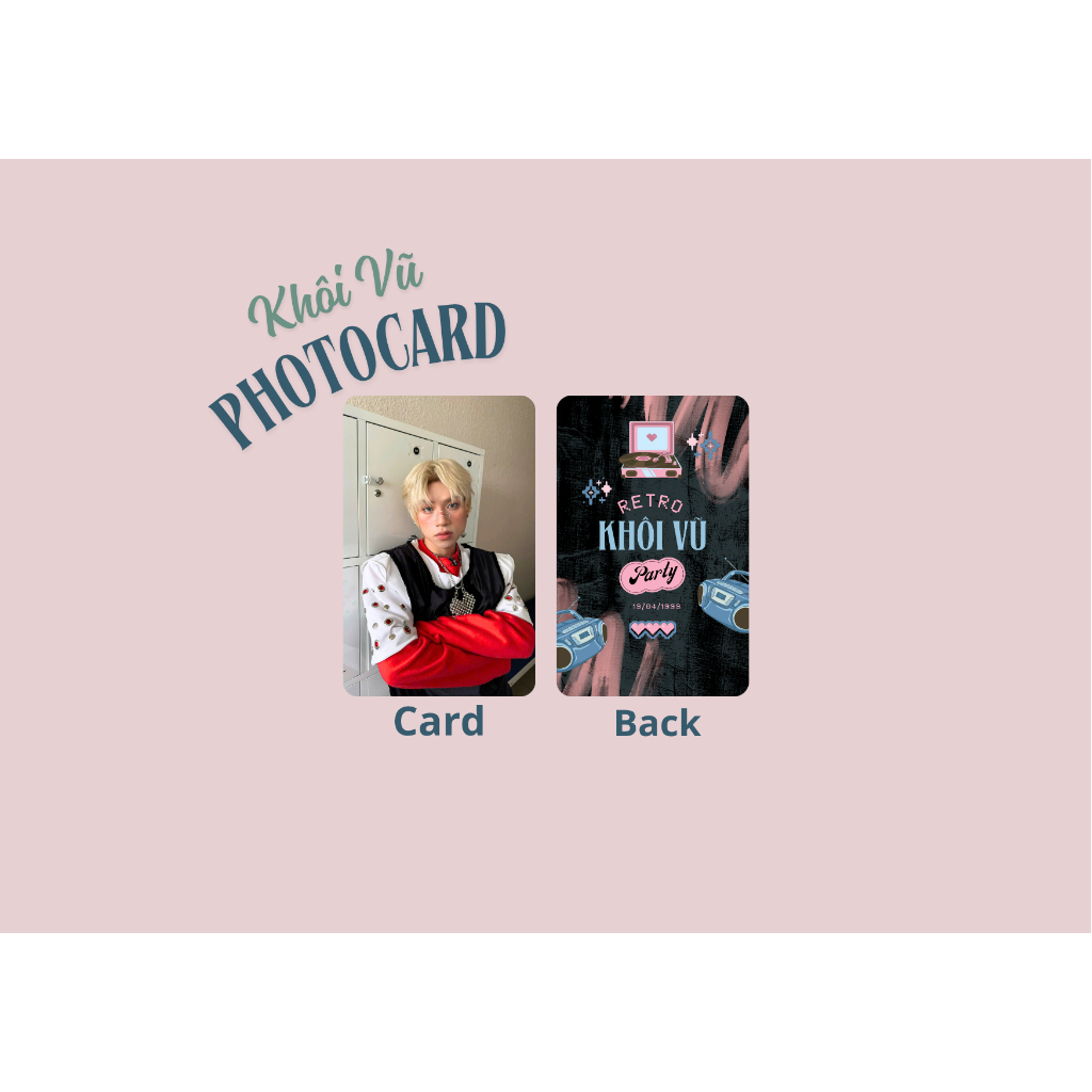 set card bo góc Khôi Vũ siêu cấp đẹp trai - Anh trai say hi