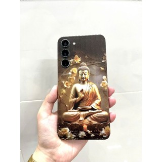 Miếng dán Skin mặt sau vân nổi hình Phật cho Điện Thoại