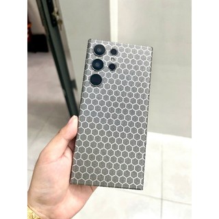 Miếng dán Skin mặt sau vân nổi hình Tổ Ong cho Điện Thoại
