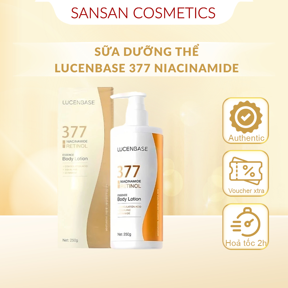 Sữa Dưỡng Thể Lucenbase 377 Niacinamide Retinol Essence Body Lotion ...