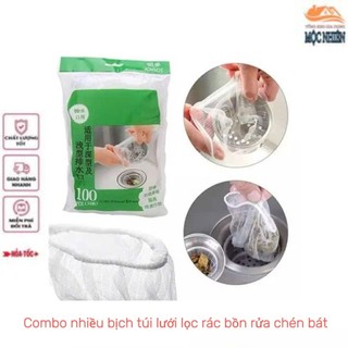 Combo nhiều bịch túi lưới lọc rác bồn rửa chén, bát (khoảng 50-100 túi lưới/bịch) - đa năng, tiện dụng, tiết kiệm