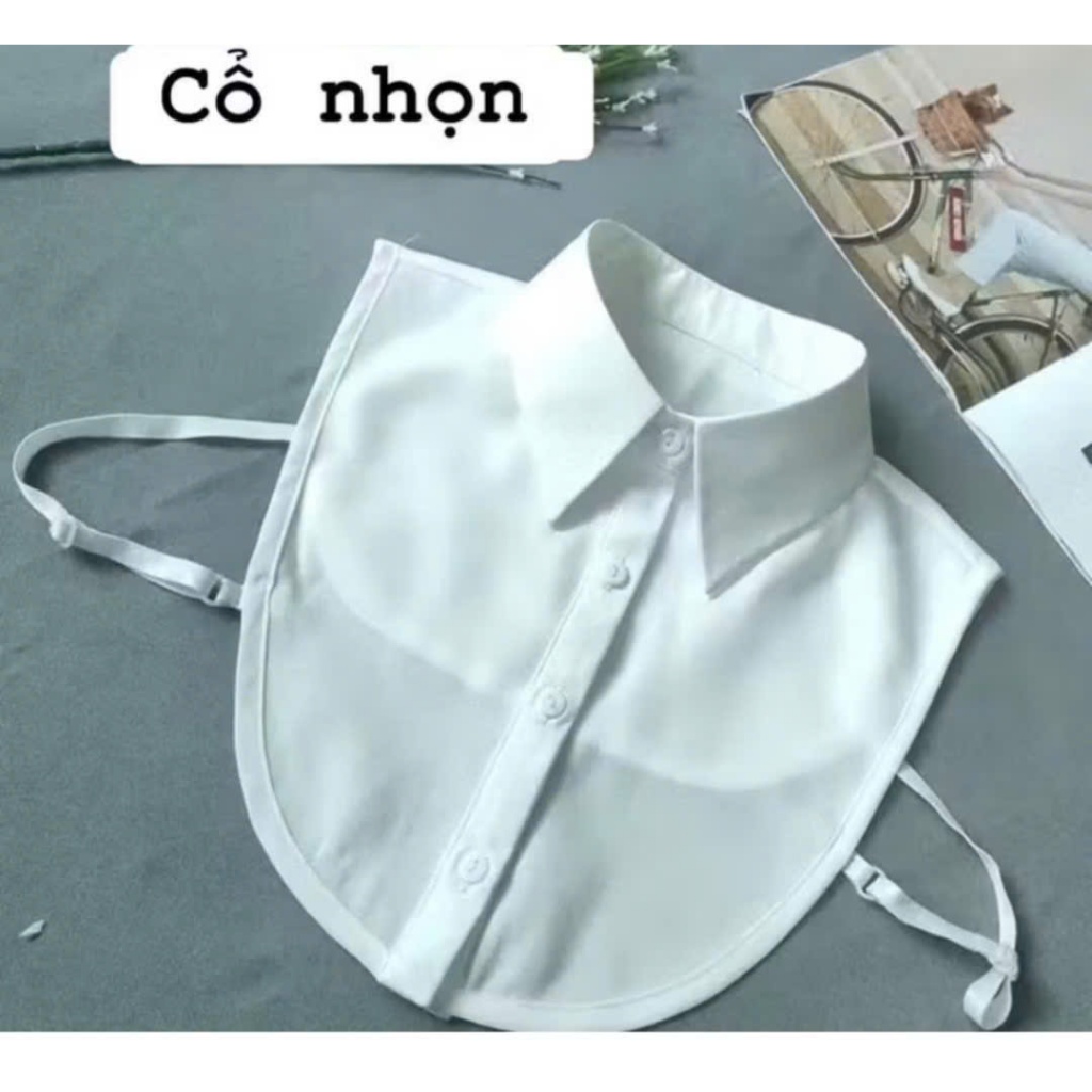 Combo 2 Chiếc Cổ Áo Giả Sơ Mi,Cổ Nhọn,Cổ Sen Thu Đông Phối Đồ Cực Hot,Học Sinh Áo Phông Phối Áo Có Cổ Đi Học freeship